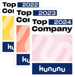Kunnus Top-Unternehmensauszeichnungen für 2022-2023-2024.